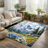 Océane - Tapis décoratif Alpines Floraison