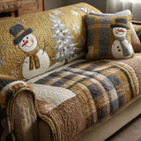 Adèle - Housse de canapé matelassée Motif de Noël