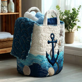 Panier à Linge Matelassé - Larguez les Amarres