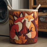 Panier à Linge Matelassé - Lueur d'Automne
