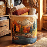 Panier à Linge Matelassé - Rivière d'Automne