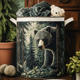 Panier à Linge Matelassé - Sentier des Pattes d'Ours
