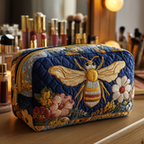 Garance - Trousse de toilette matelassée Abeilles et Fleurs