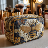 Flavie - Trousse de toilette matelassée Abeille Décorative