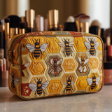 Éléonore - Trousse de toilette matelassée Abeilles dans Prairie