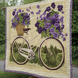 Véronique - Tapis décoratif Artistique Bouquet de Bicyclettes