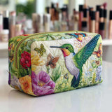 Apolline - Trousse de toilette matelassée Fleurs en Mouvement