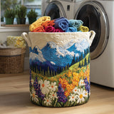 Panier à Linge Matelassé - Vallée Fleurie