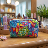Capucine - Trousse de toilette matelassée Fleurs et Sarments