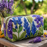 Adèle - Trousse de toilette matelassée Motif Floral