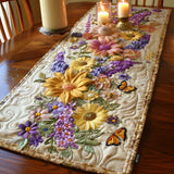 Chemin de table matelassé - Jardin en Fleurs