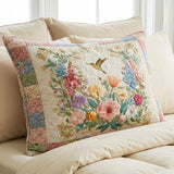 Housse de Coussin Matelassée - Champs de Fleurs