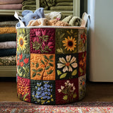 Panier à Linge Matelassé - Lueur de Floraison