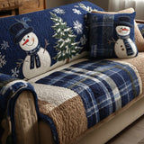 Adèle - Housse de canapé matelassée Motif de Noël