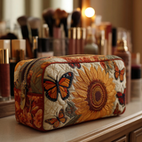 Céline - Trousse de toilette matelassée Papillons Délicat