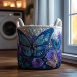 Panier à Linge Matelassé - Papillons