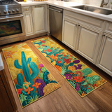 Cléo - Tapis de cuisine Cactus et Paysage Désertique