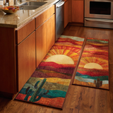 Inès - Tapis de cuisine Cactus en Style Désertique
