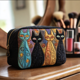 Sandrine - Trousse de toilette matelassée Chat Rêveur