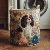 Panier à Linge Matelassé - Cavalier Fleuri