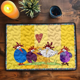 Juliette - Set de table matelassé Poule