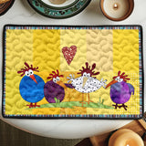 Juliette - Set de table matelassé Poule