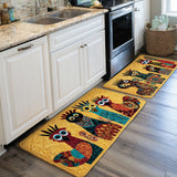 Josette - Tapis de cuisine Poules en Style Campagne