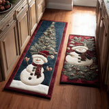 Capucine - Tapis de cuisine Hivernal à Détails Enneigés