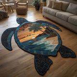 Corinne - Tapis décoratif Tortue Paradis Côtier
