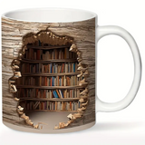 Tasse Envoûtante Avec Bibliothèque Activée Par La Chaleur