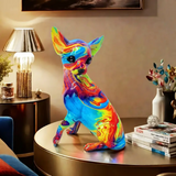 Lampe de Table en Résine Éclairante Chihuahua