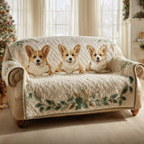 Brigitte - Housse de canapé matelassée Corgi