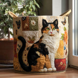 Panier à Linge Matelassé - Rêves de Chat