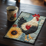 Valérie - Set de table matelassé Poule