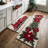 Jacqueline - Tapis de cuisine De Noël à Atmosphère de Fête