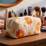 Lorraine - Trousse de toilette matelassée Motif Floral