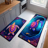 Audrey - Tapis de cuisine Mer Bleu Profond