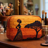 Suzanne - Trousse de toilette matelassée Motif du Désert