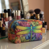 Léontine - Trousse de toilette matelassée Libellules dans Prairie