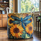 Panier à Linge Matelassé - Papillon