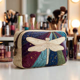 Marceline - Trousse de toilette matelassée Jardin de Libellules