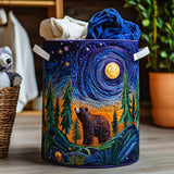 Panier à Linge Matelassé - Ourson Rêveur