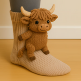 Lydie - Chaussettes à Motif Vache