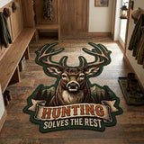 Margaux - Tapis décoratif Bois de Cerf Émeraude