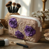 Gwenaëlle - Trousse de toilette matelassée Rose Enchantée