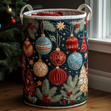 Panier à Linge Matelassé - Charme Festif