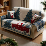 Lucienne - Housse de canapé matelassée Motif de Noël
