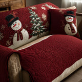 Adèle - Housse de canapé matelassée Motif de Noël