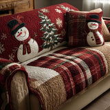 Adèle - Housse de canapé matelassée Motif de Noël
