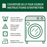 Camille - Couvre-lit matelassé Houx Forêt